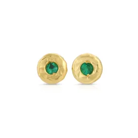 Micro Emerald Nesting Gem Studs
