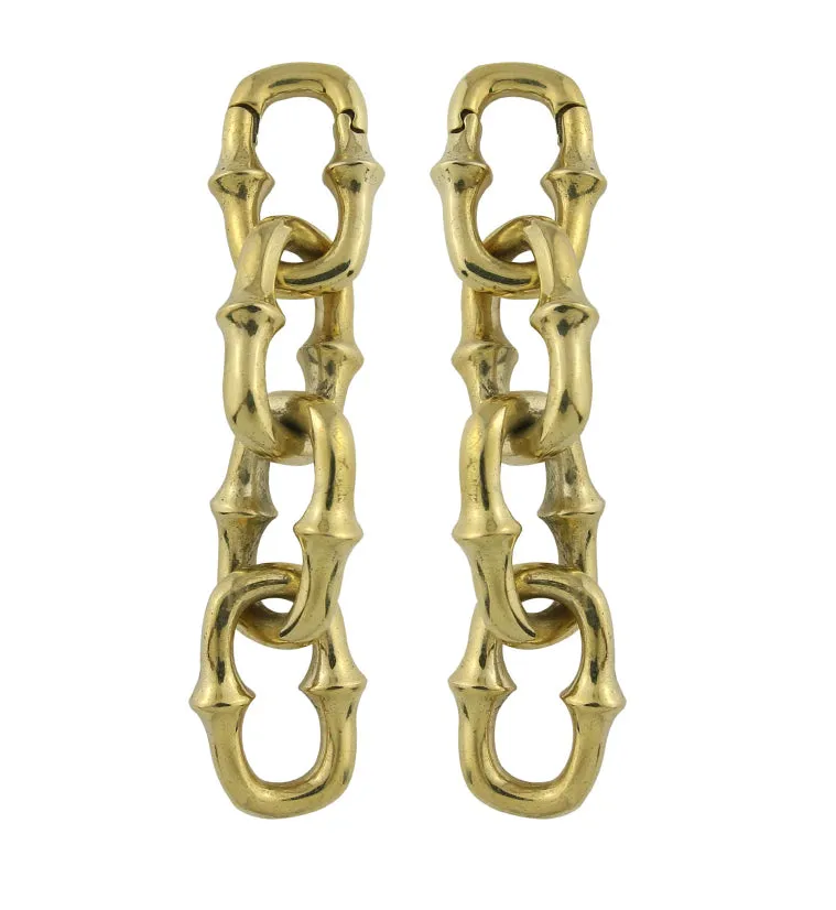 Mini OG Chain Quad Link Brass Ear Weights