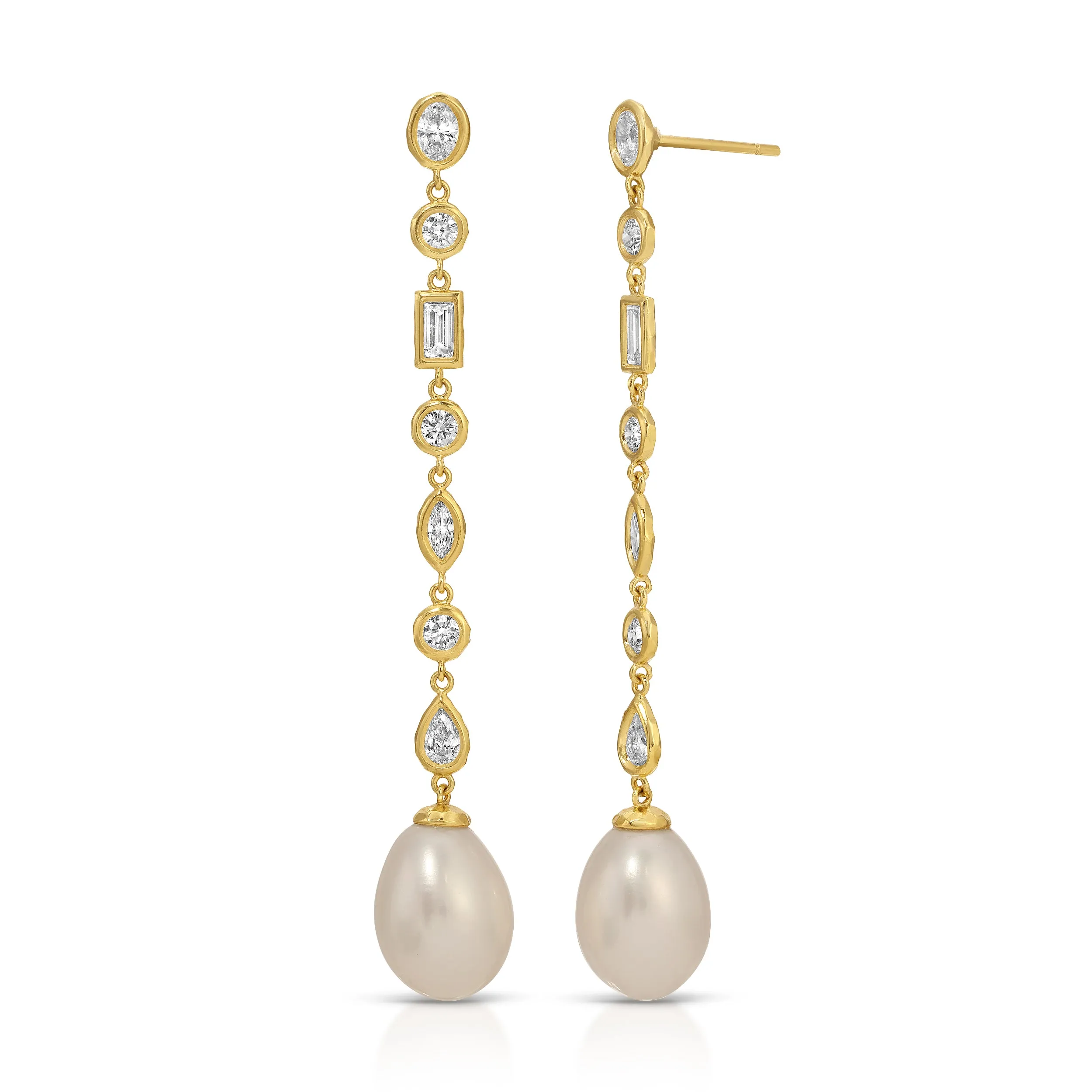 Mix and Match Diamond Nesting Gem Pearl Drops