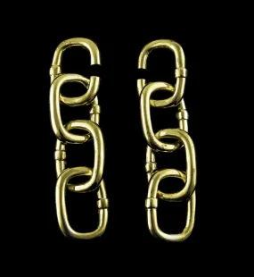 OG Chain Link Brass Ear Weights
