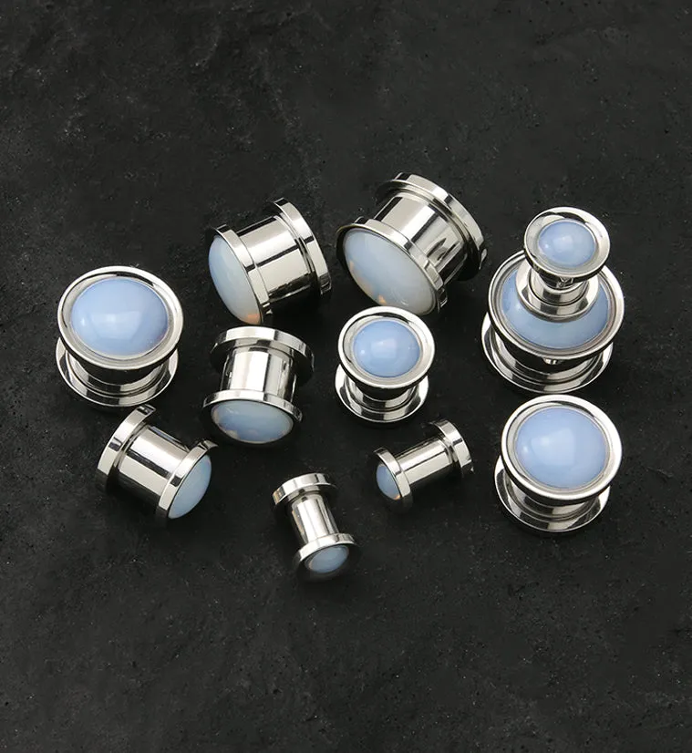 Opalite Stainless Steel Plugs