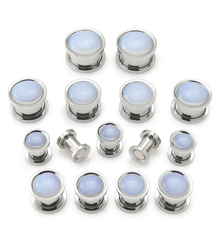 Opalite Stainless Steel Plugs