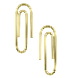 Paperclip Brass Ear Weights