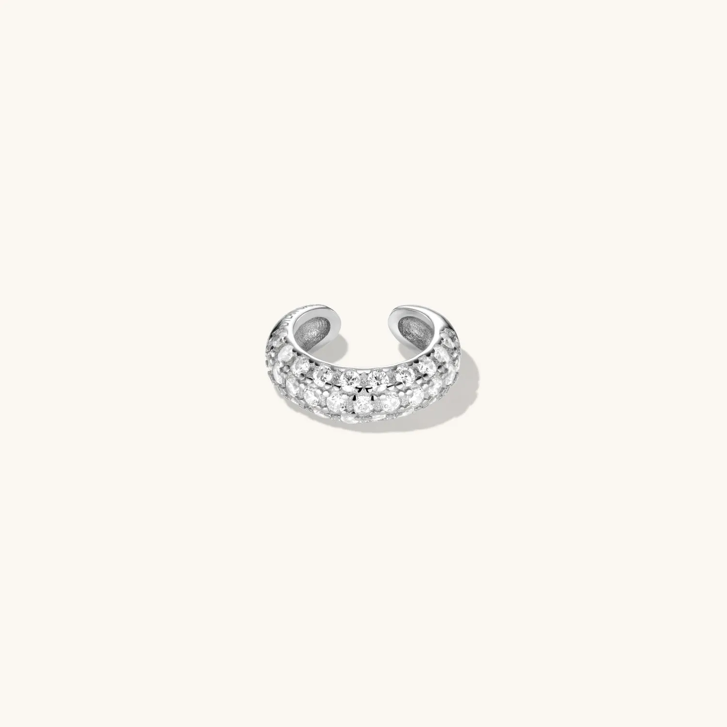 Pave Cuff in Silver