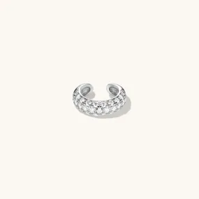 Pave Cuff in Silver