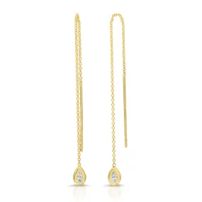 Pear DiamondNesting Gem Drop Earrings