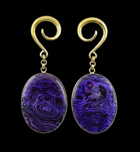 Purple Abalone Shell Hangers
