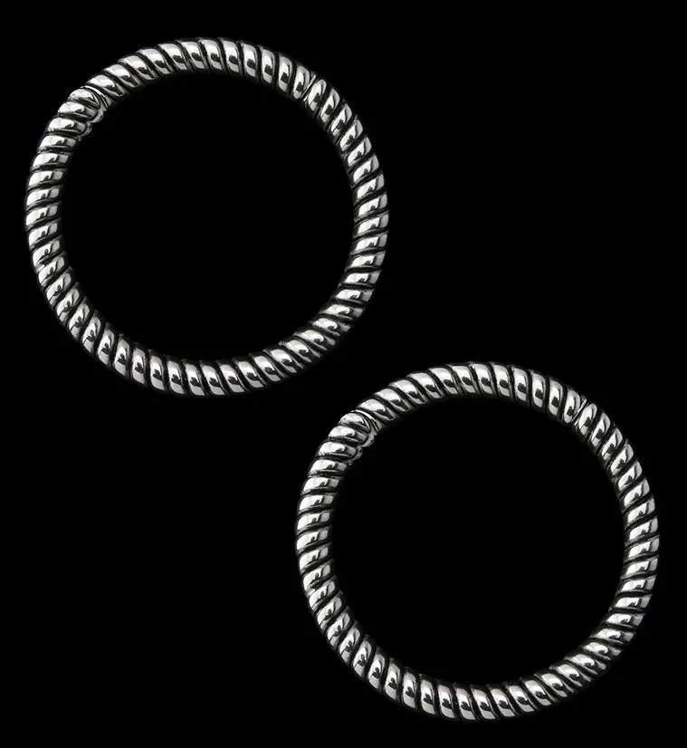 Rope Stainless Steel Hinged Ear Weights