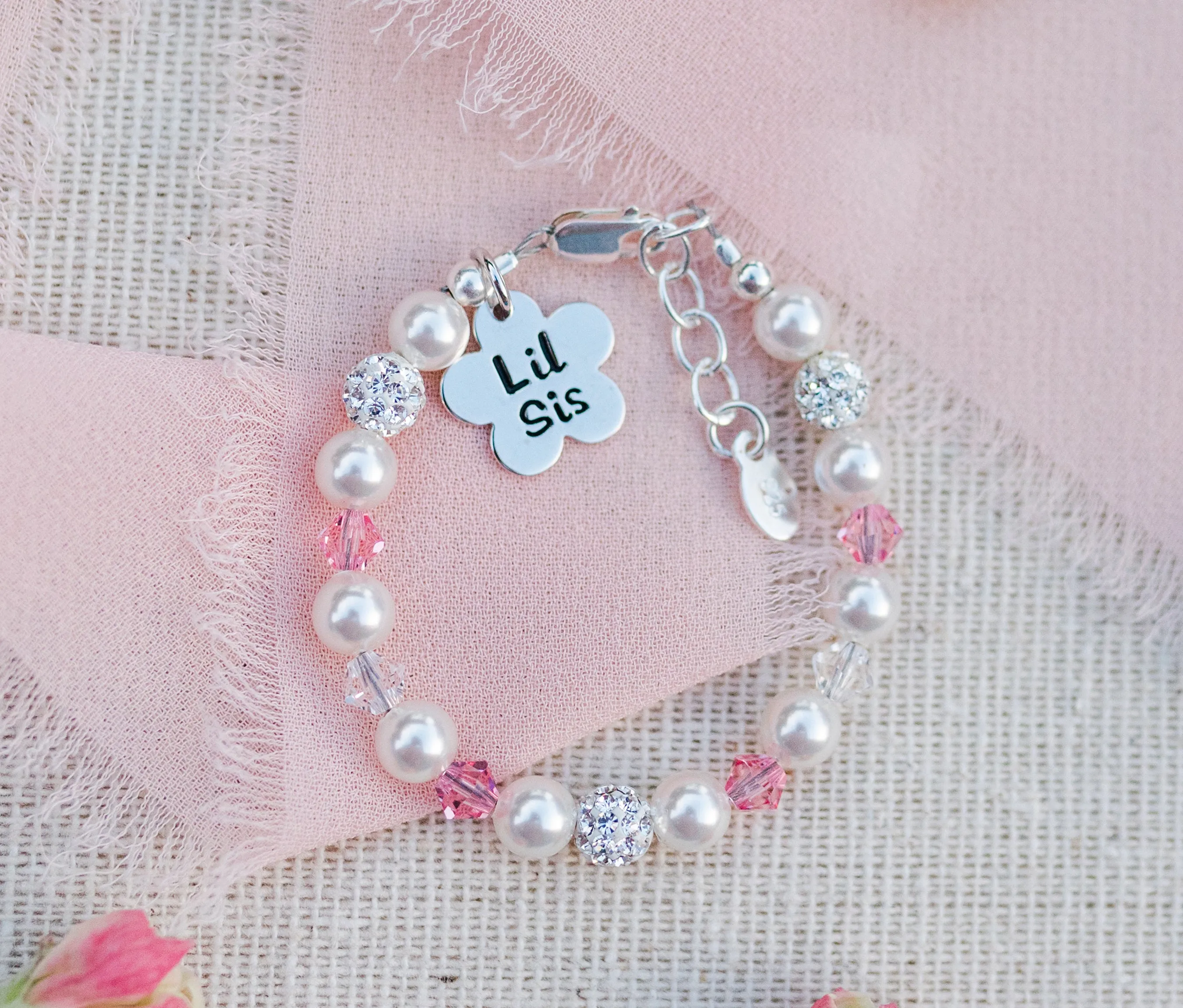 SALE! Sterling Silver Little Sister Bracelet