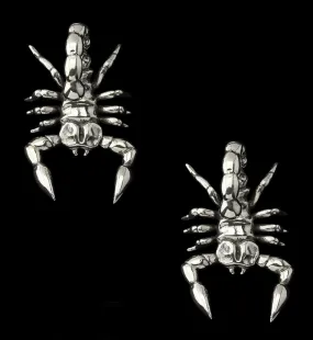 Scorpion White Brass Ear Weights