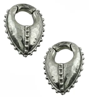 Sentry White Brass Hinged Ear Weights