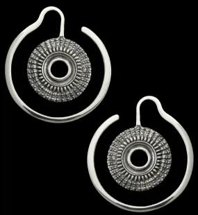 Sheath White Brass Ear Weights