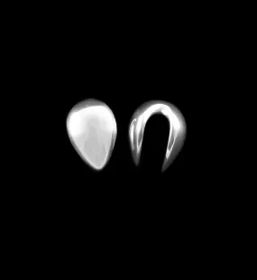 Small White Brass Knuckle Ear Weights
