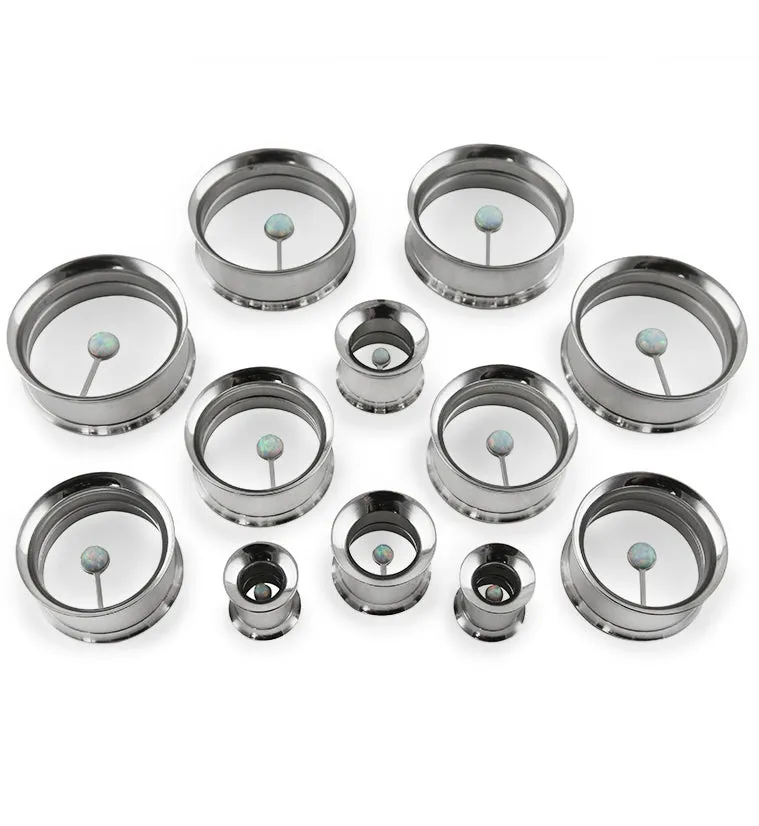 Solo Opalite Stainless Steel Tunnels