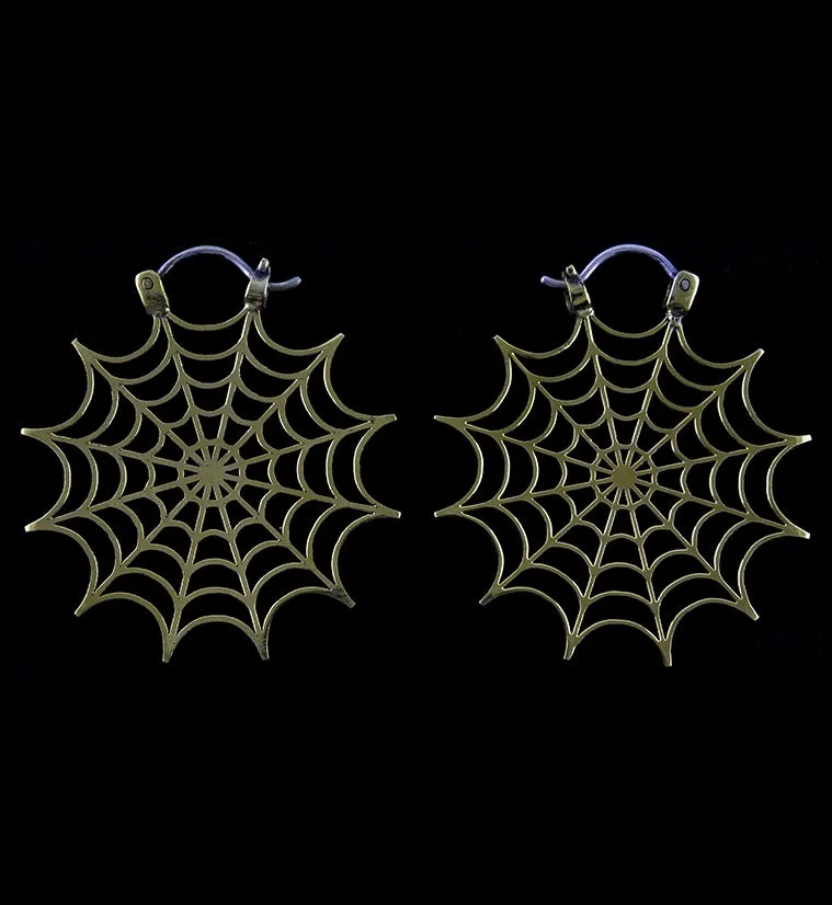 Spiderweb Brass Ear Weights