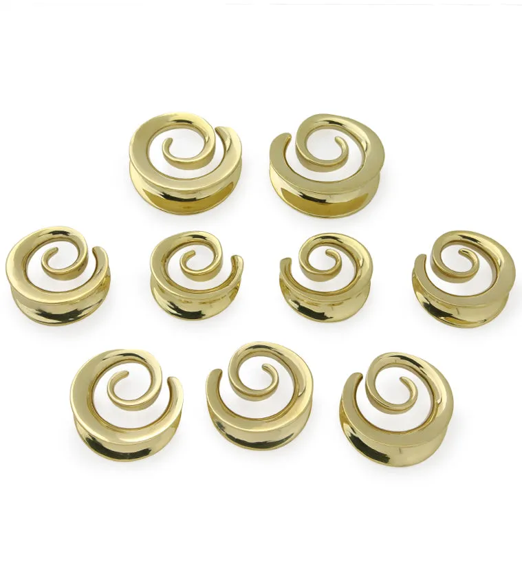Spiral Brass Saddles