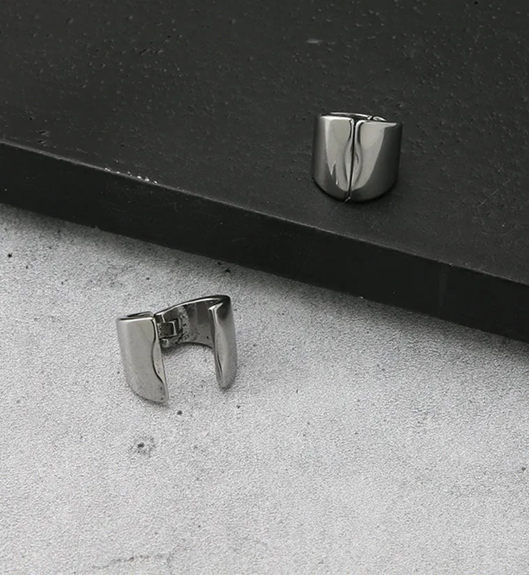 Stainless Steel Hinged Stretched Ear Cuffs