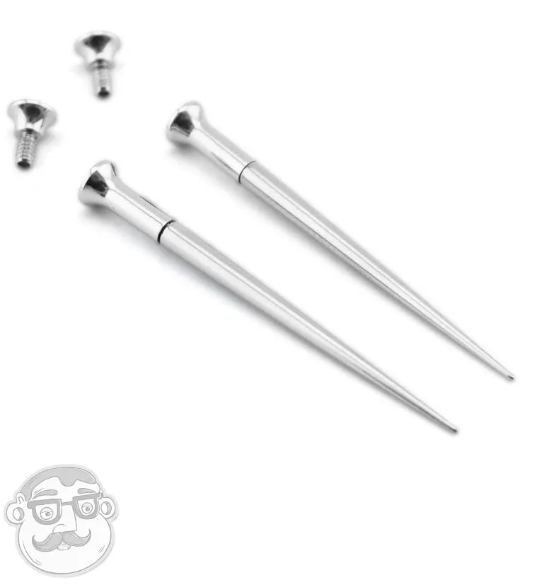 Stainless Steel Taper & Tunnel Ear Stretching Kit (6 Pieces)