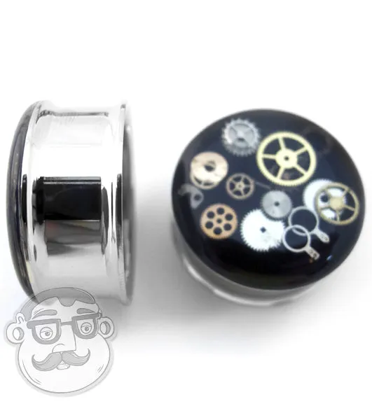 Steel Steampunk Plugs