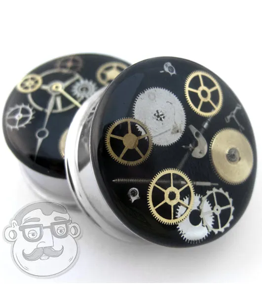 Steel Steampunk Plugs