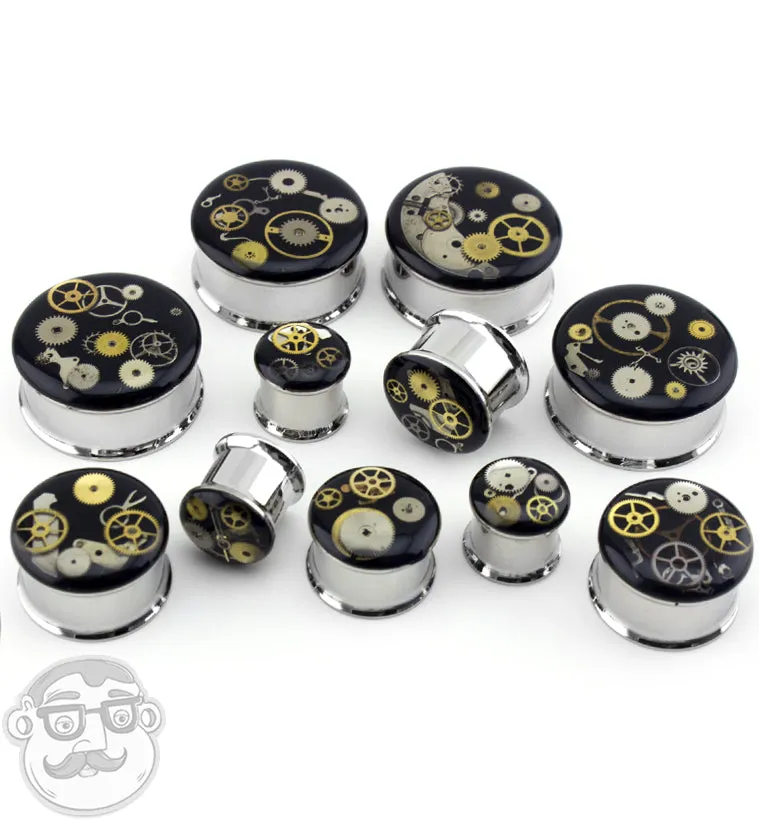 Steel Steampunk Plugs