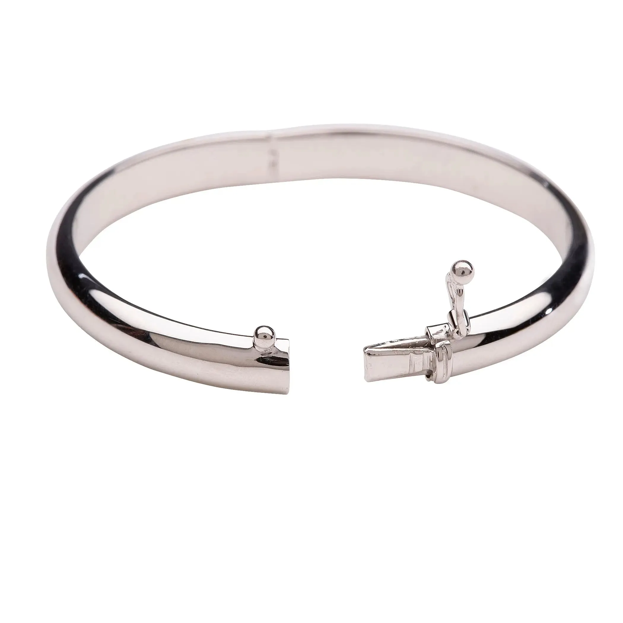 Sterling Silver Baby Bangle Bracelet with FREE Engraving - Bangle (Classic)