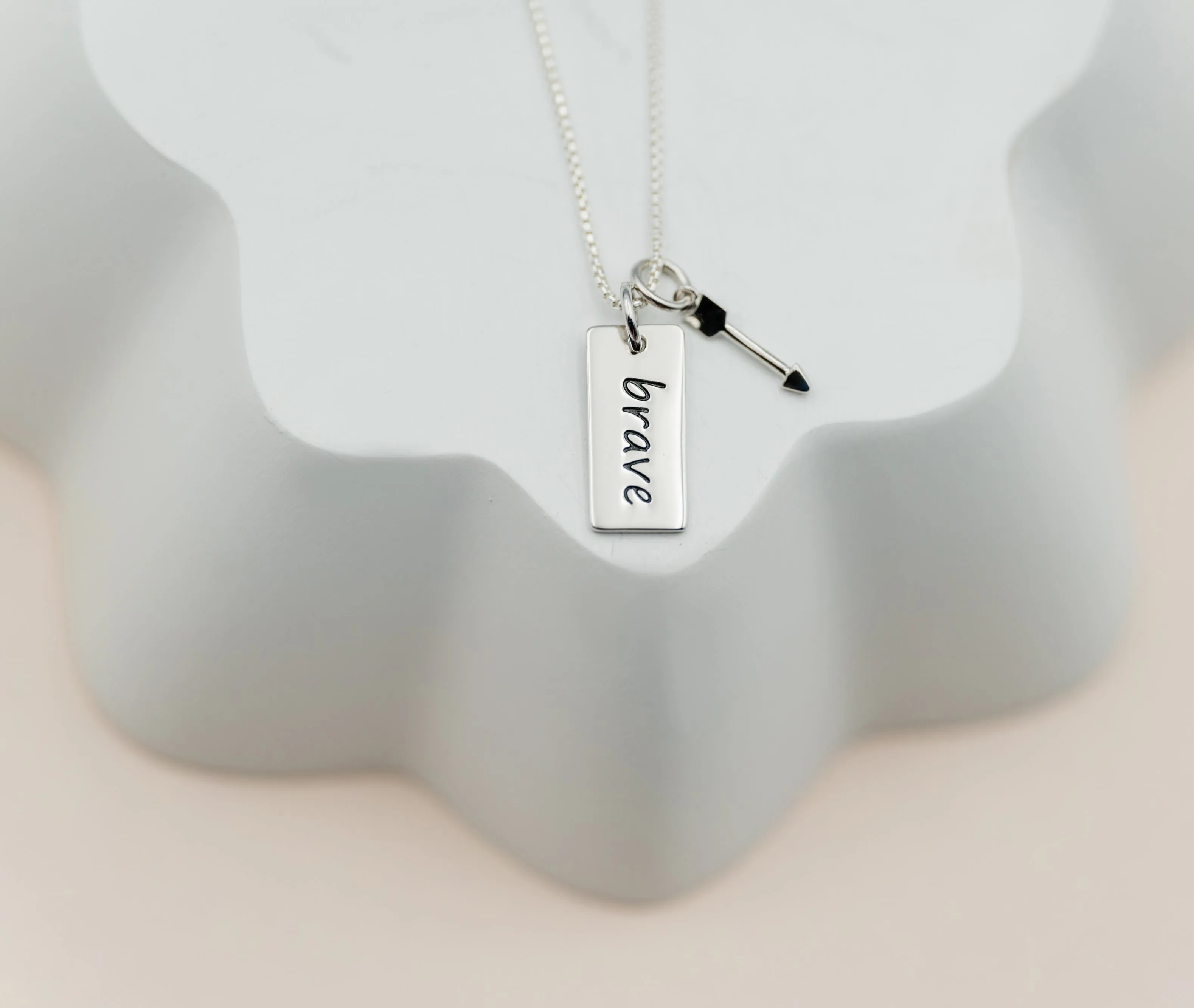 Sterling Silver Brave Necklace for Girls