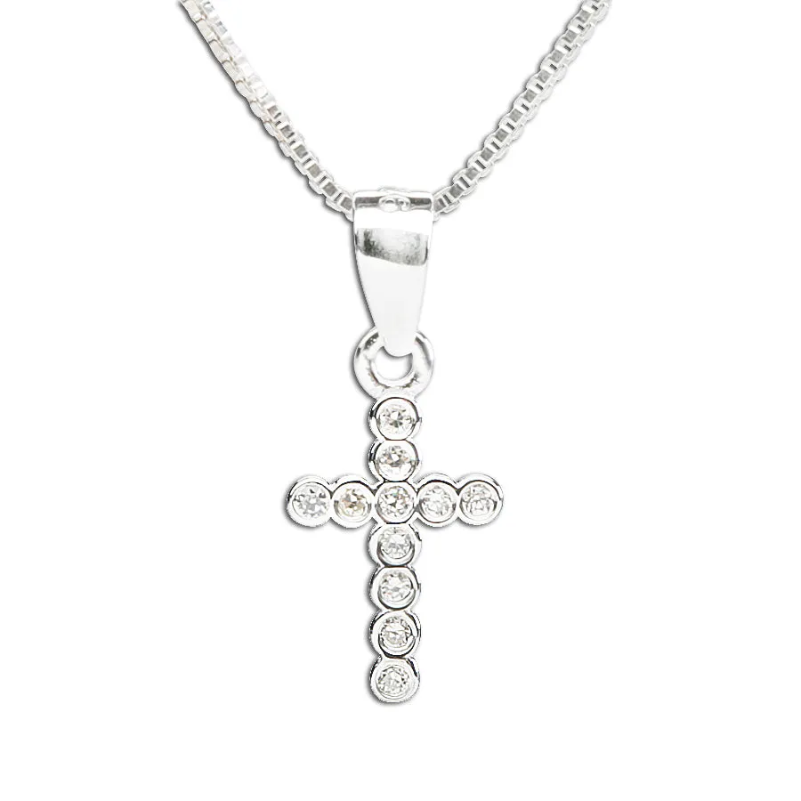 Sterling Silver Children's Cross Necklace