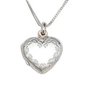 Sterling Silver Children's Heart Locket