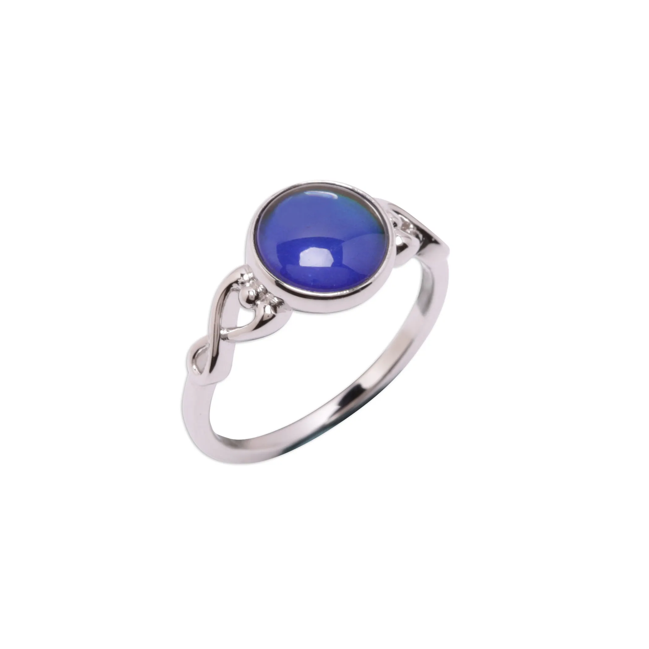 Sterling Silver Girl's Mood Ring (Round)