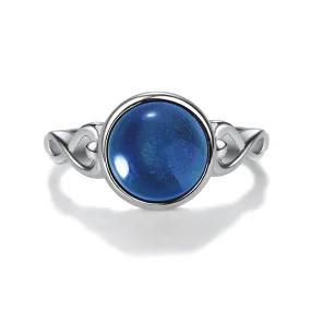 Sterling Silver Girl's Mood Ring (Round)
