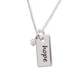 Sterling Silver Hope Necklace for Girls
