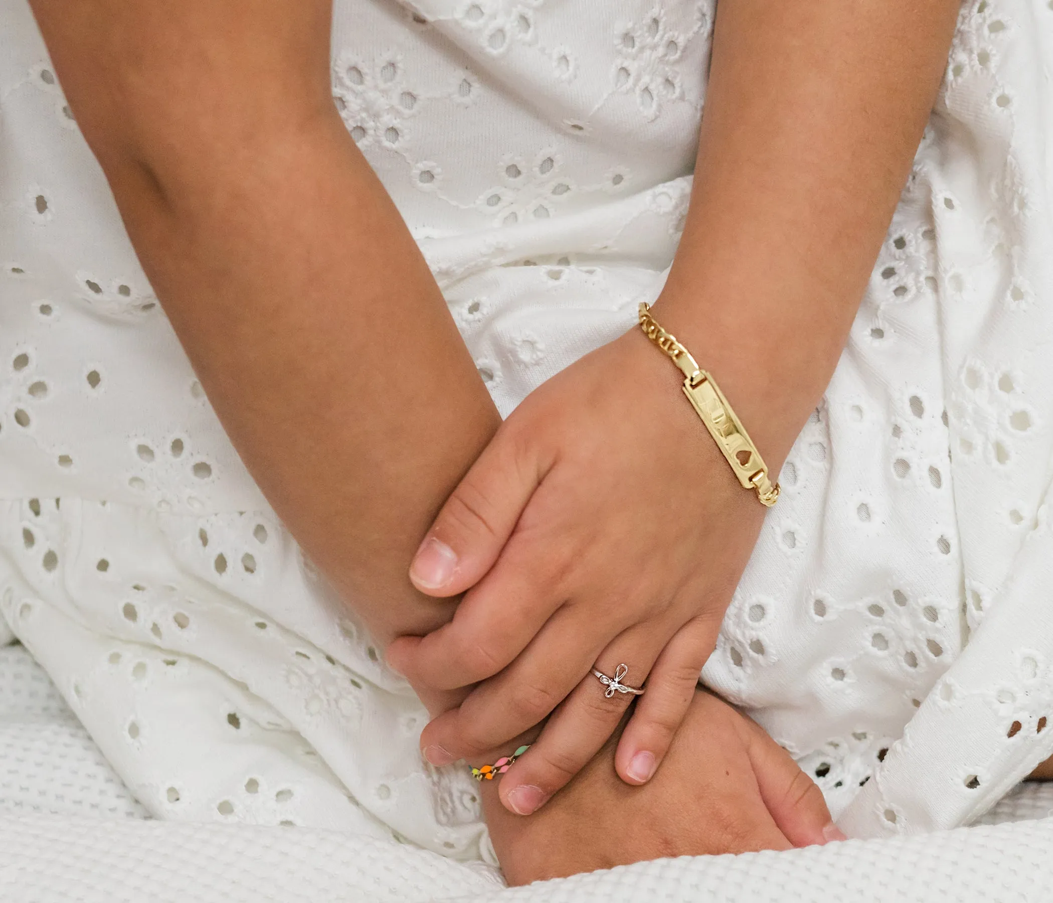 Sterling Silver Infinity Cross Baby Ring for Kids