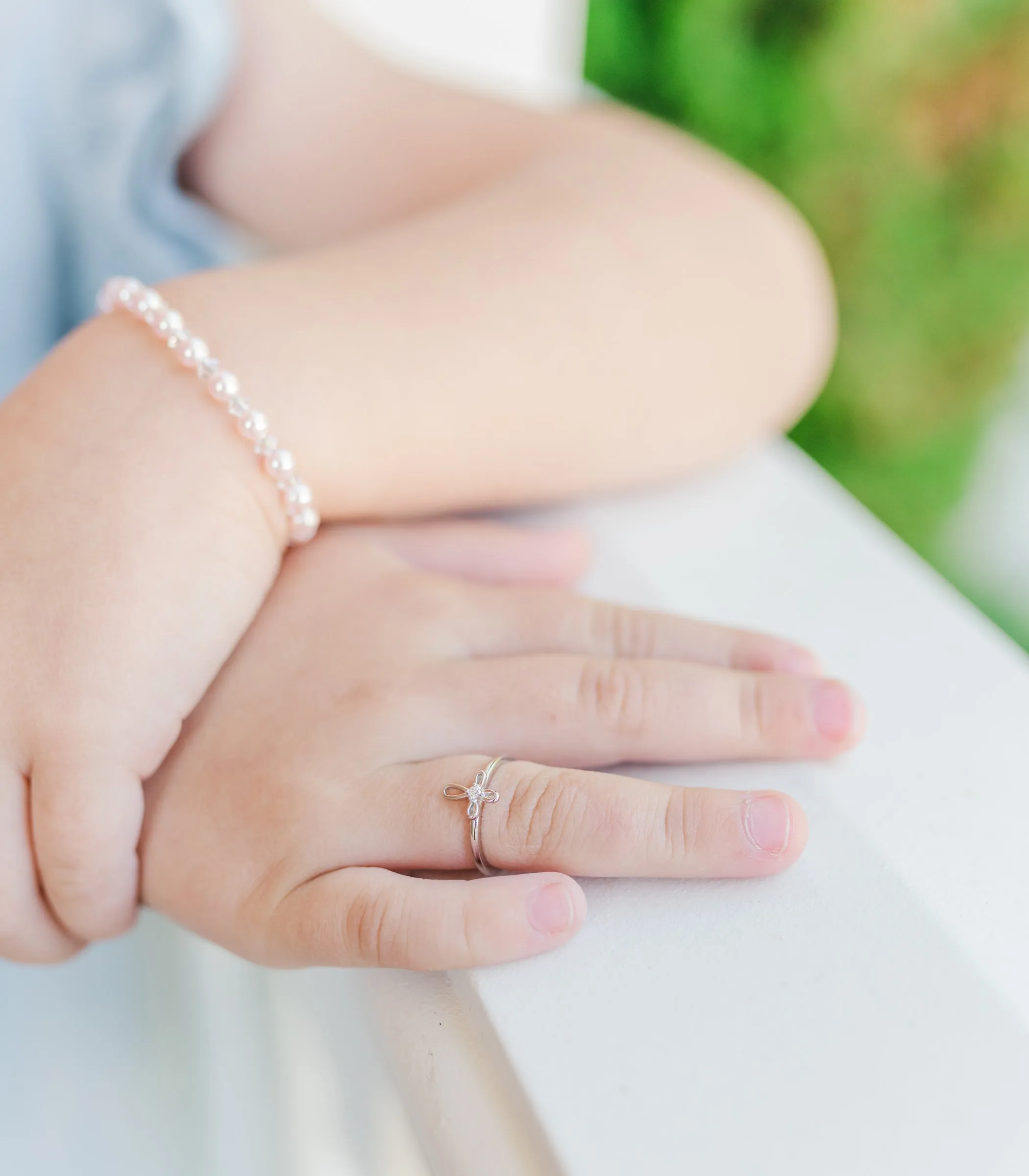 Sterling Silver Infinity Cross Baby Ring for Kids