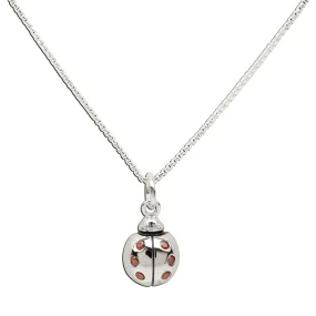 Sterling Silver Kid's Ladybug Necklace