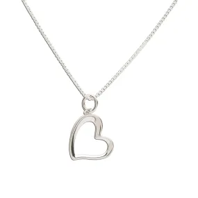 Sterling Silver Kid's Sassy Heart Necklace