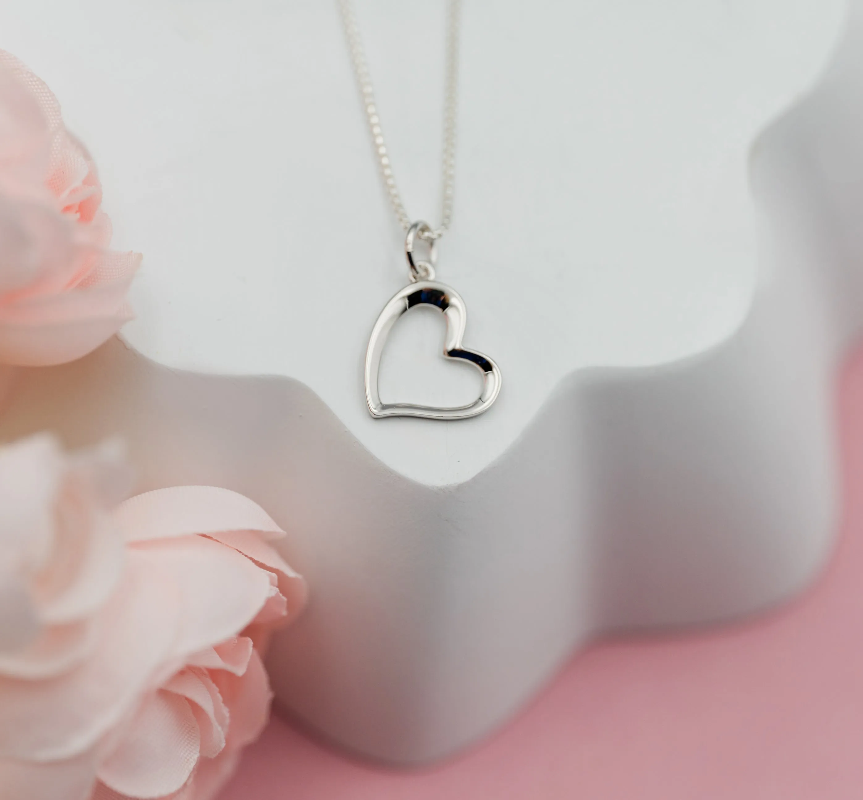 Sterling Silver Kid's Sassy Heart Necklace