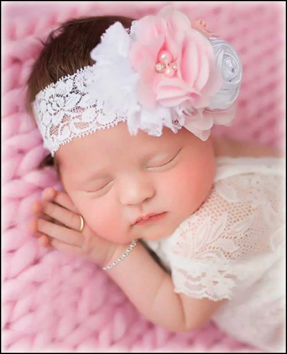 Sterling Silver Simulated Pearl Baby Bracelet for Kids