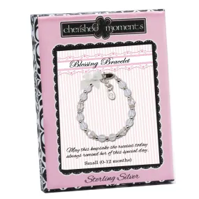 Sterling Silver White Blessing Baby Bracelet