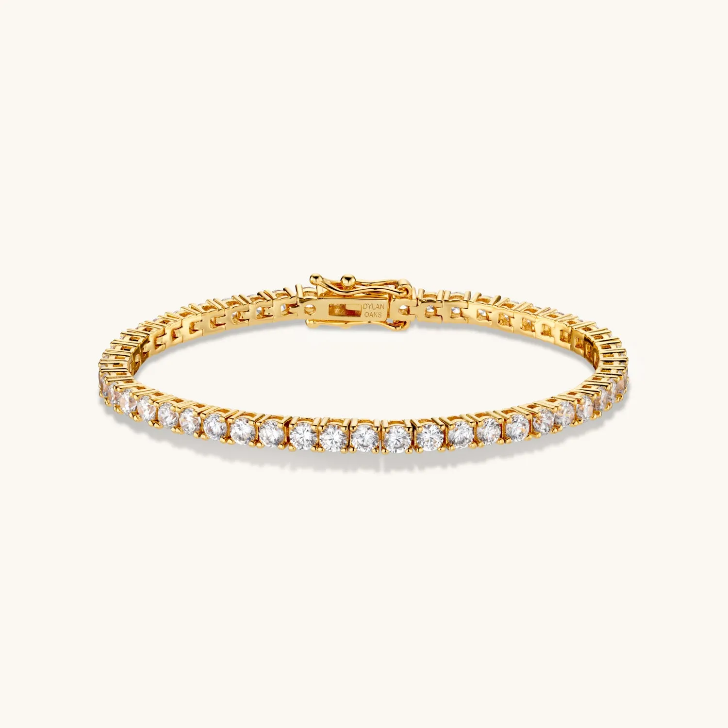 Tennis Chain Bracelet in Gold