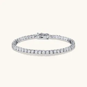 Tennis Chain Bracelet in Silver