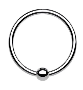 Titanium Fixed Ball Captive Ring