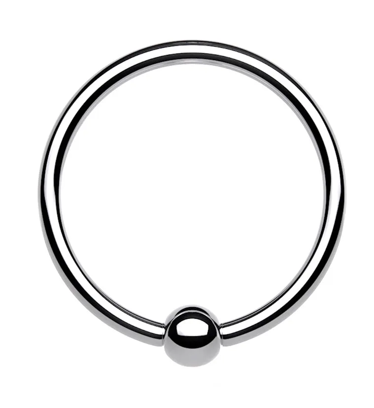 Titanium Fixed Ball Captive Ring