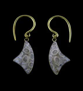 Triad Fossilized Coral Brass Hangers