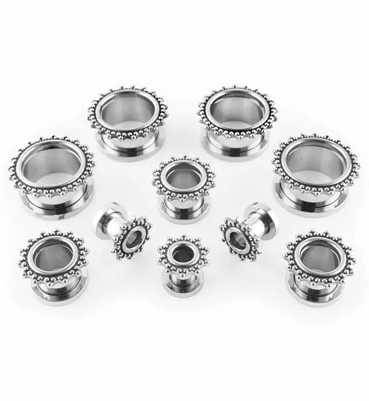 Triple Beaded Rim Stainless Steel Tunnels