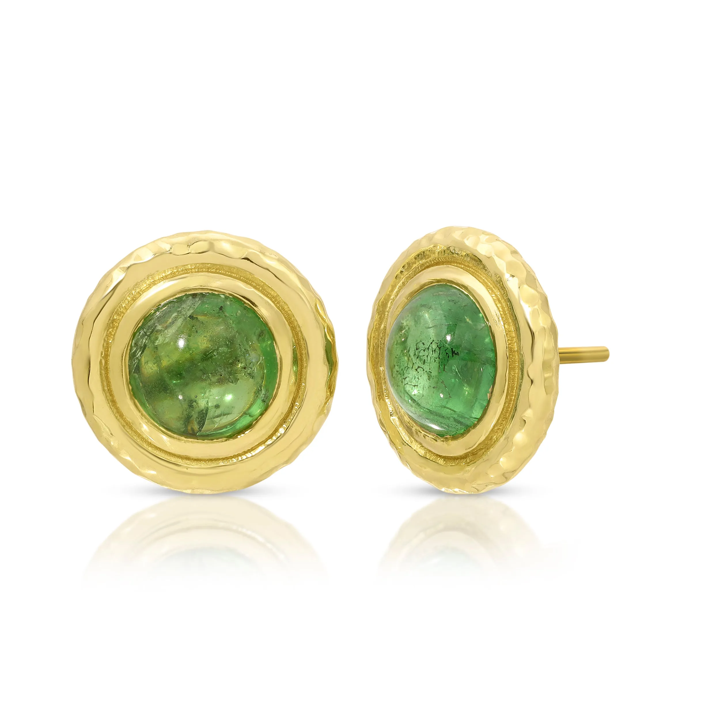 Tsavorite Palm Studs