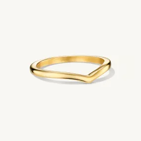 Wishbone Ring Gold