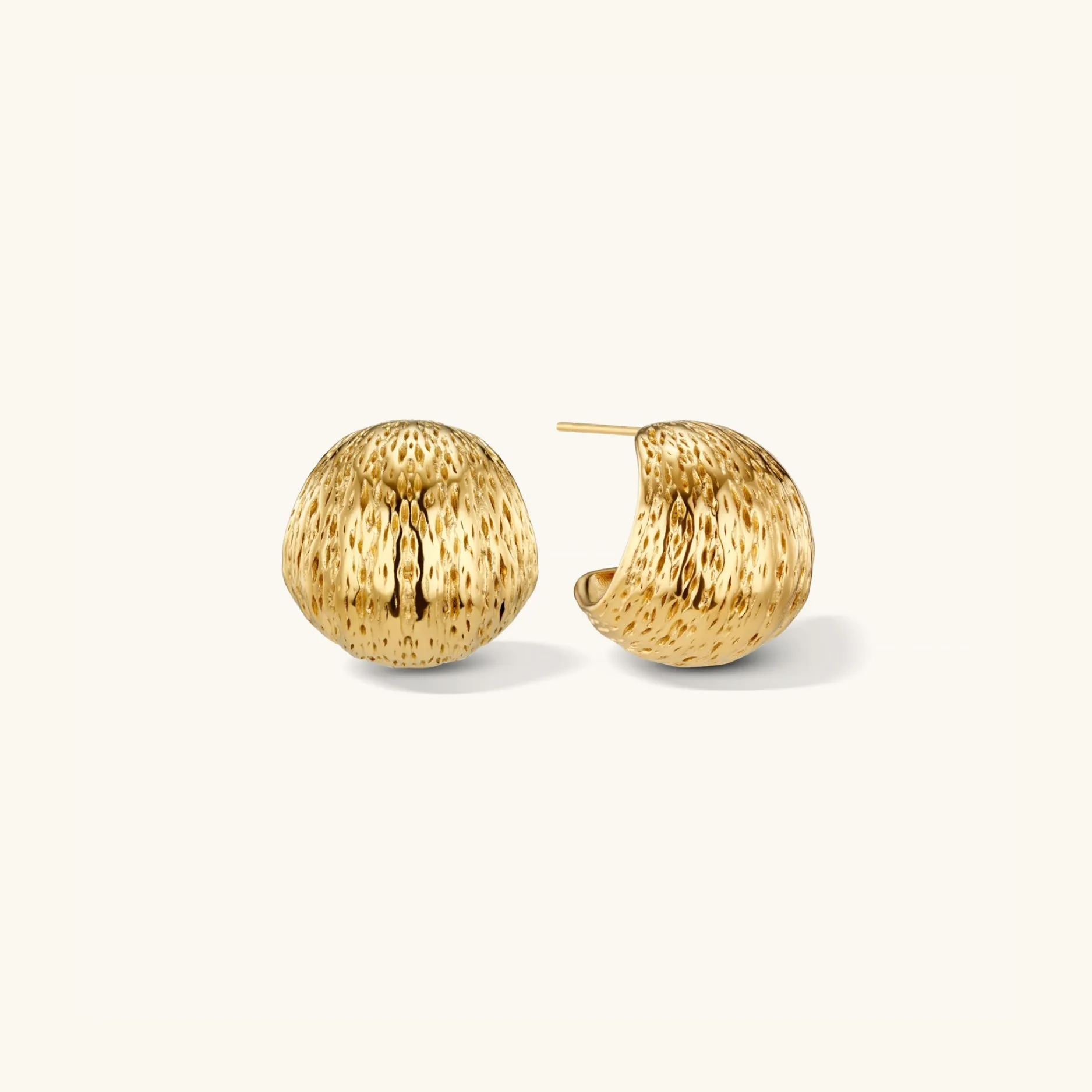 Woven Earrings Gold